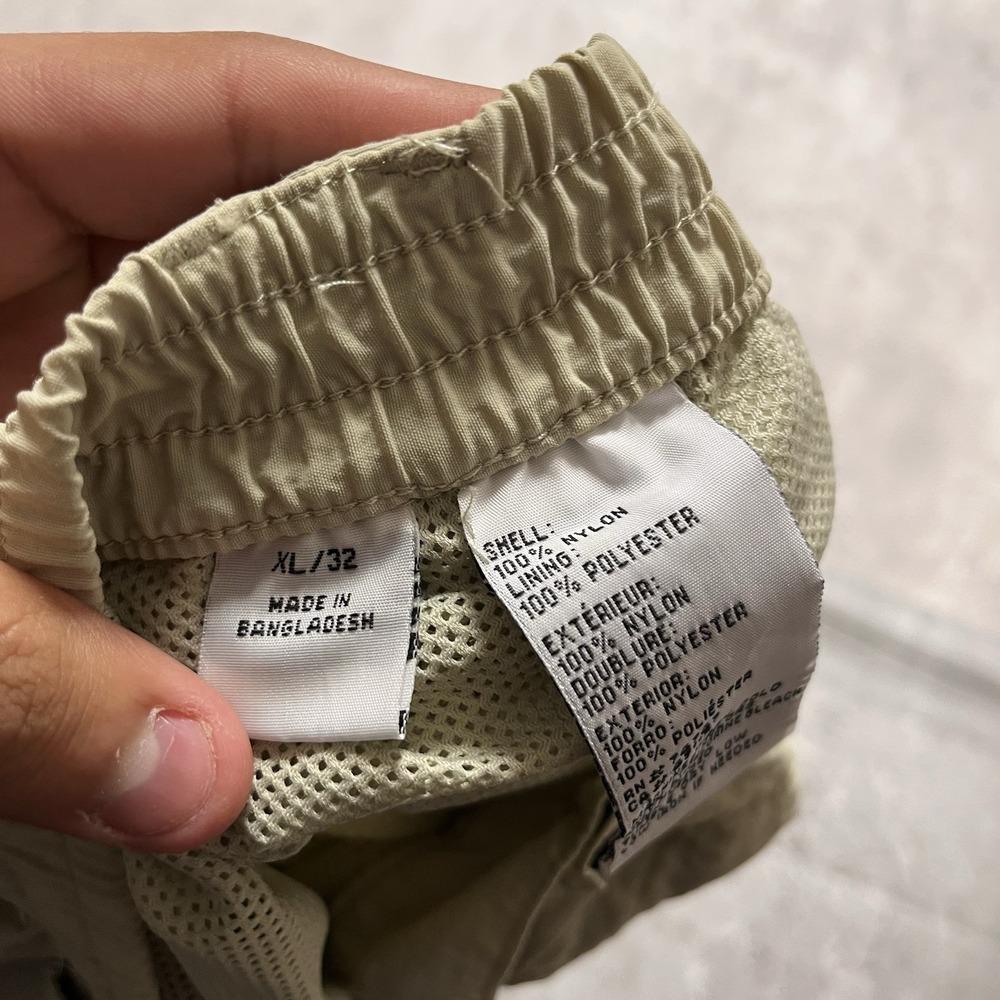 Columbia Pants Mens 32 Beige Convertible Ripstop Cargo Nylon Outdoor Xl 32 Fish - Picture 9 of 10
